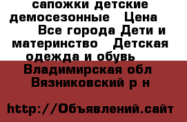 сапожки детские демосезонные › Цена ­ 500 - Все города Дети и материнство » Детская одежда и обувь   . Владимирская обл.,Вязниковский р-н